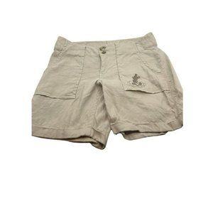 Disney Parks Shorts Khaki Tan Pockets  House Of Mickey Women’s 4 Small Light